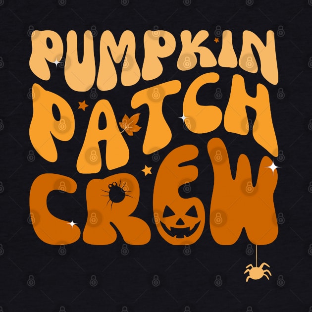 Pumpkin Patch Crew Thanksgiving Fall Autumn Retro Groovy by deafcrafts